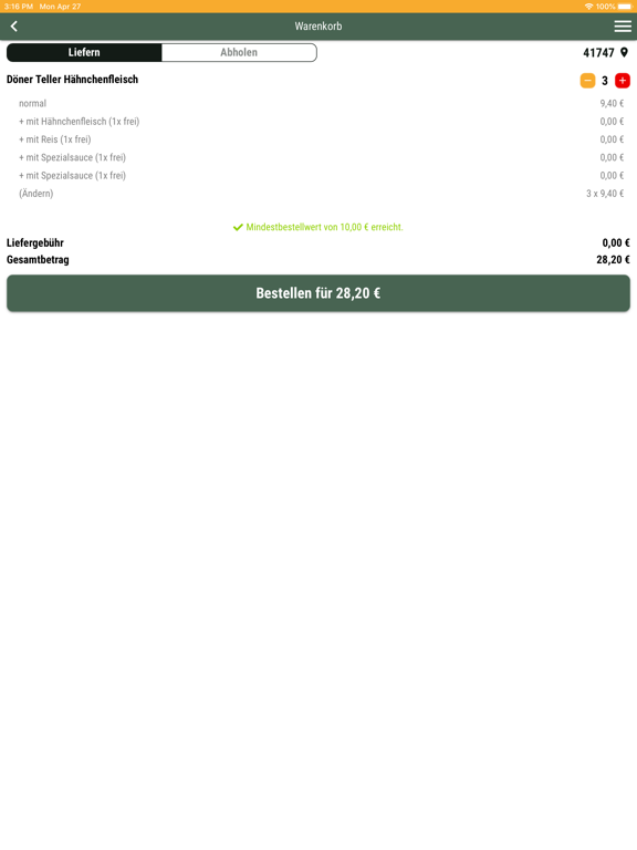 Screenshot #5 pour Pizzeria Valentino Viersen
