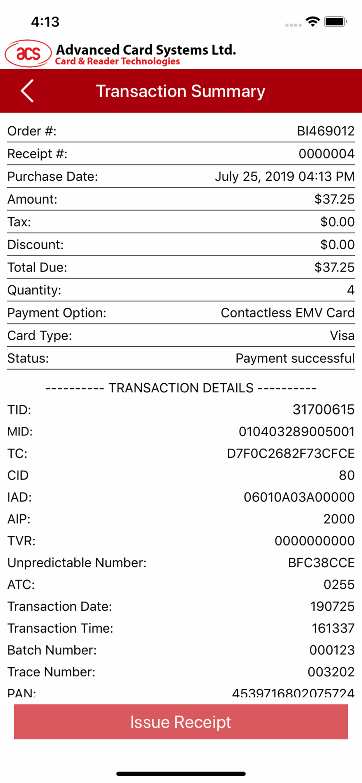 ACS mPos screenshot 5