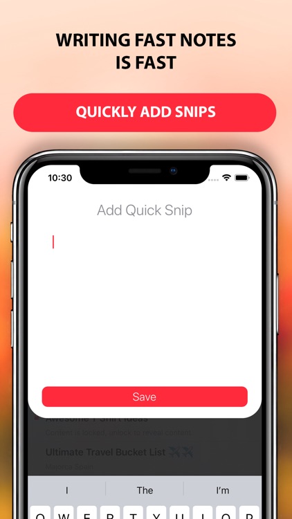 Snip - Write Notes and Lists
