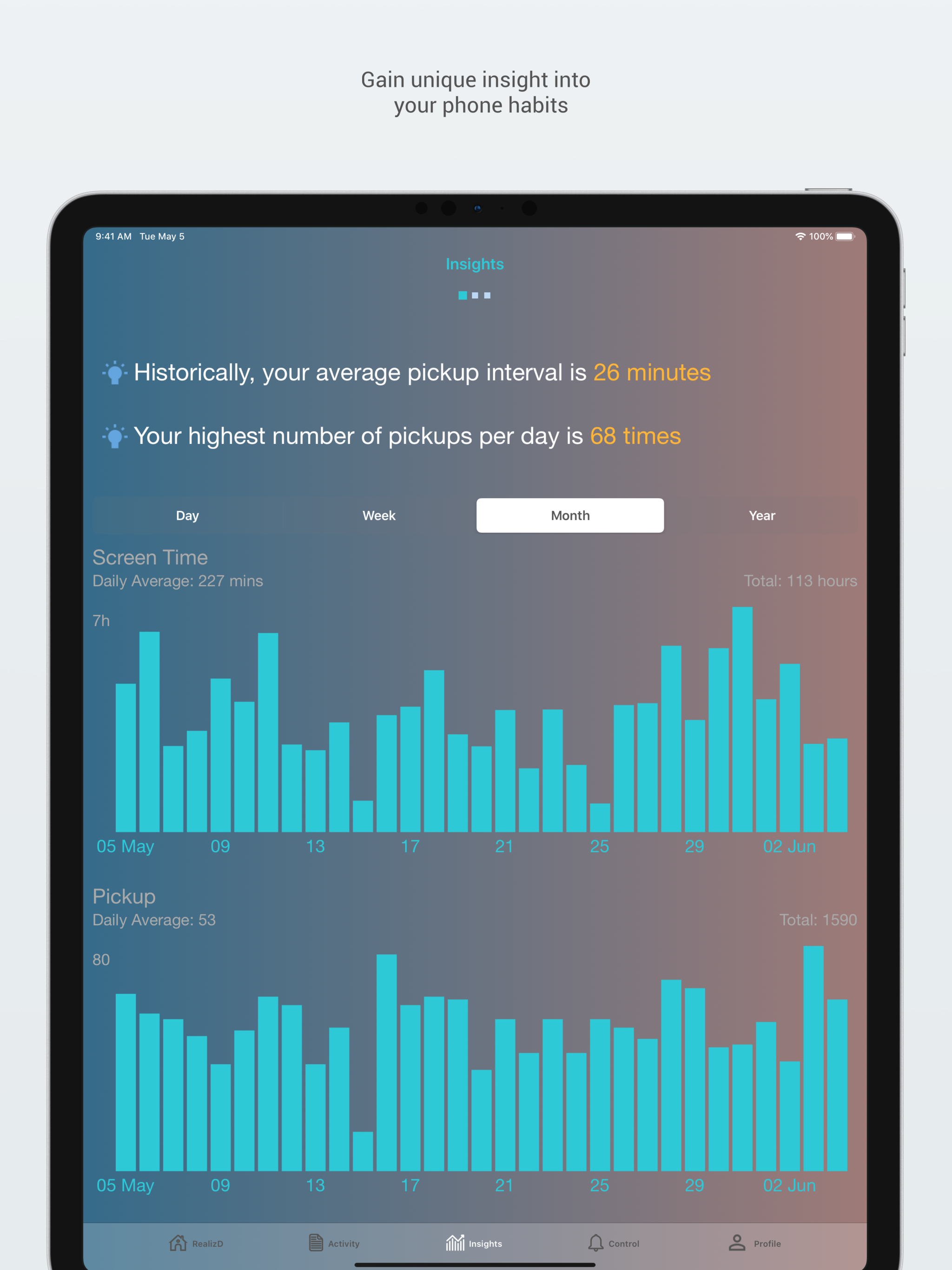 RealizD - Screen Time Tracker