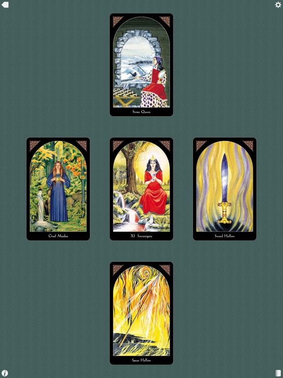 Arthurian Tarot iPad screenshot 5 - Entertainment app