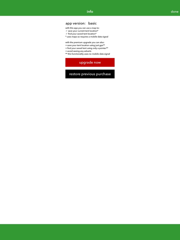 find my tent iPad screenshot 4 - Travel app