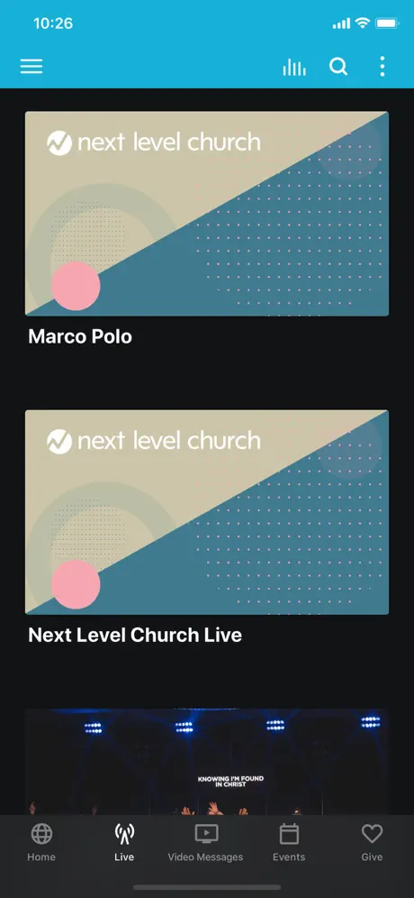Next Level Church App