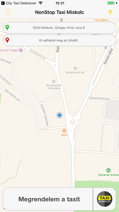 Screenshot #1 pour NonStop Taxi Miskolc