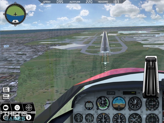 Flight Simulator FlyWings 2017 iPad app afbeelding 2