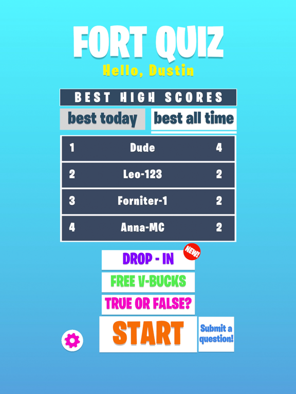 Screenshot #4 pour Fort Quiz and V-Bucks