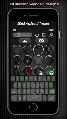 Black Keyboard & Key Themes screenshot 1