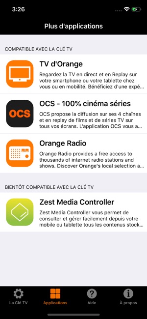 La Clé TV dans l'App Store