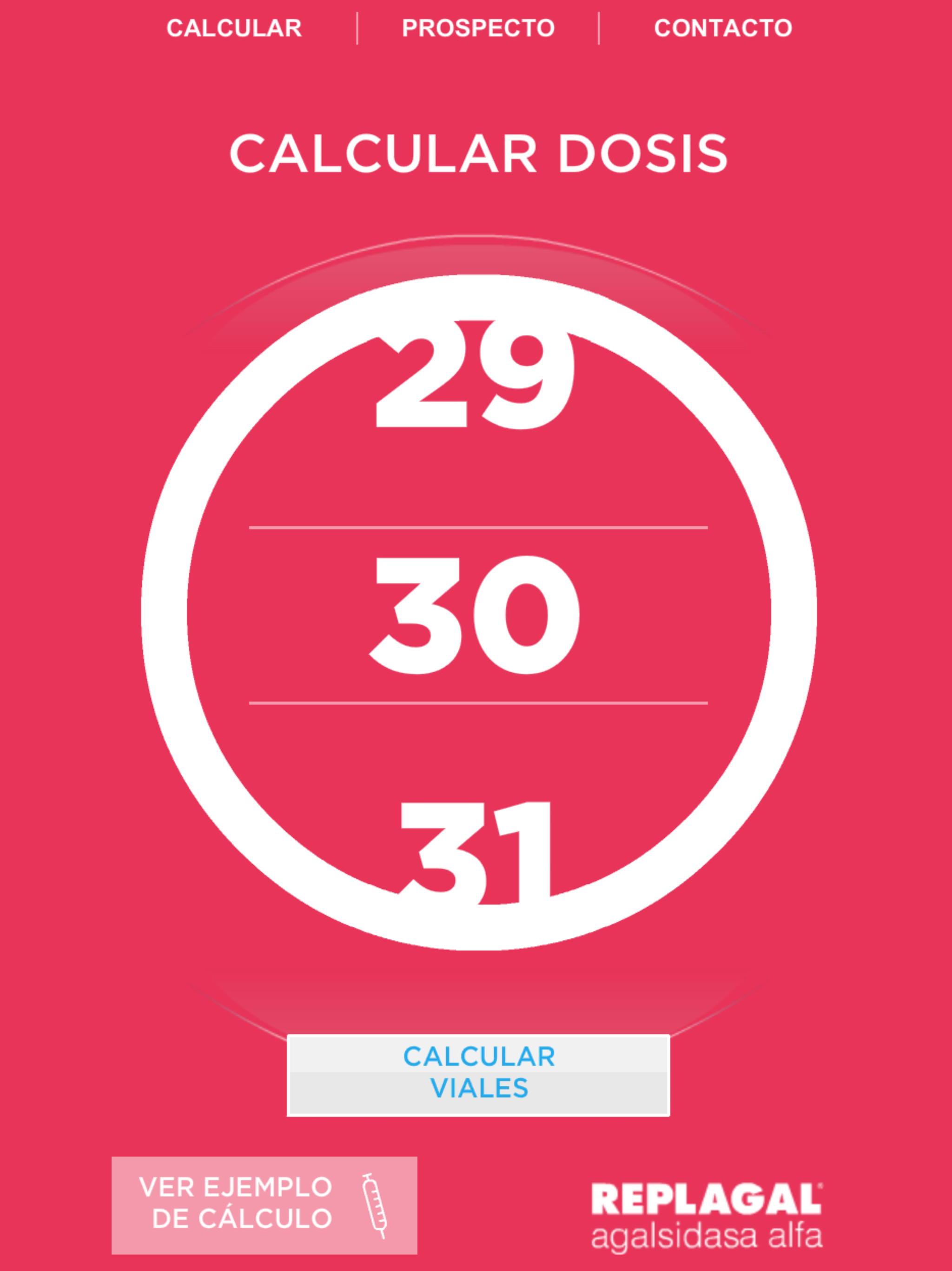 Calculo de Dosis AGALα screenshot 9