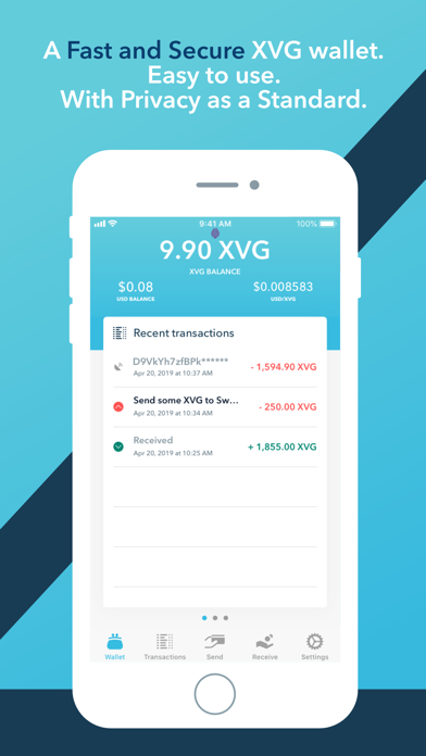 Screenshot #2 pour Verge Currency Wallet