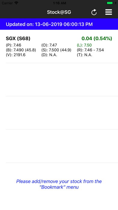 Screenshot #1 pour Stock@SG