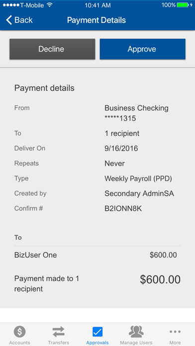 Screenshot #2 pour First Bank of Owasso Business