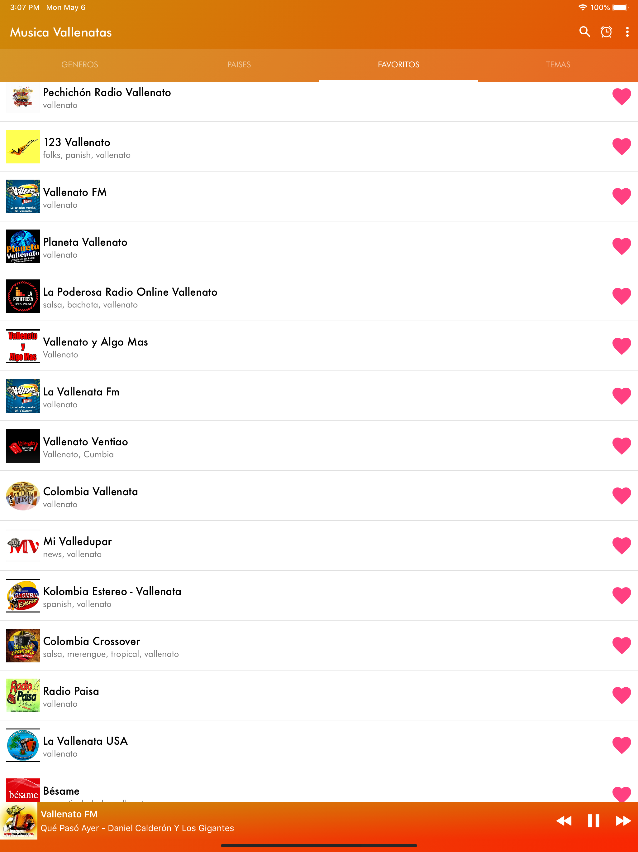 Musica Vallenatas Radio