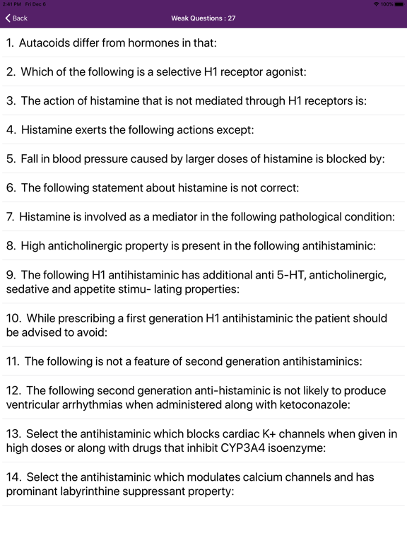 Pharmacology Practice Tests iPad screenshot 9 - Education app