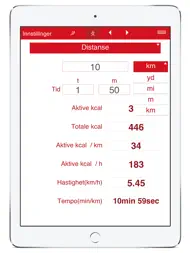Kaloriforbrenningen med løping ipad bilder 3