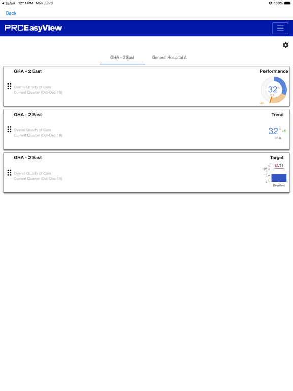 PRC EasyView iPad screenshot 1 - Business app