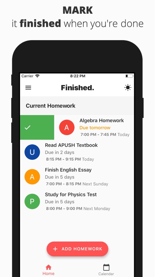 #7. Finished. - Get Homework Done (iOS) 由: Blue Desk Labs, LLC