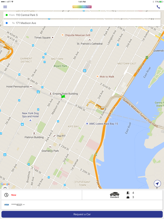 America Latina Taxi iPad screenshot 3 - Travel app