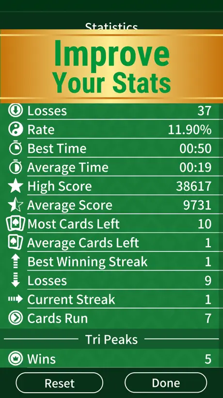 TriPeaks Solitaire Classic.