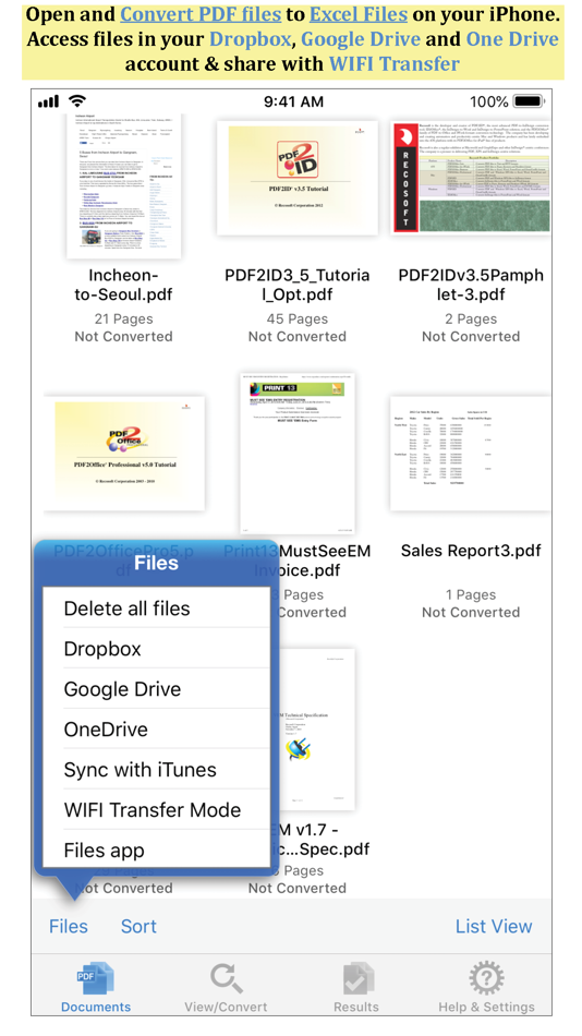 PDF to Excel by PDF2Office - 1.7.5 - (iOS)