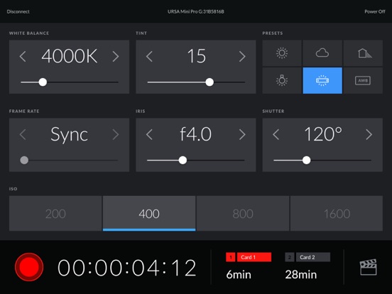 Screenshot #5 pour Blackmagic Camera Control