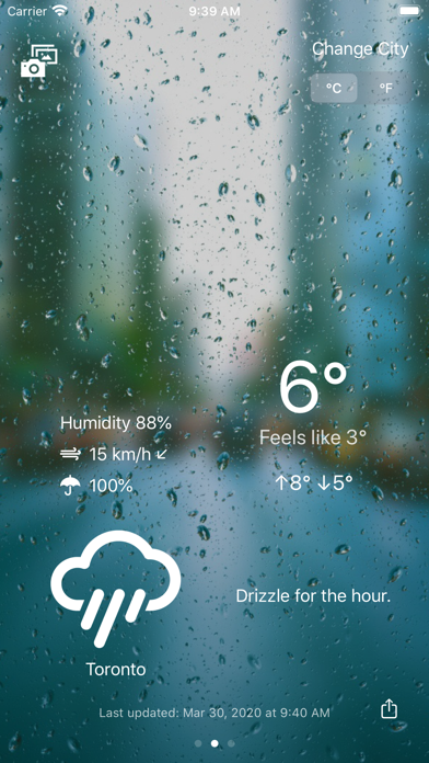 InstantWeather App Screenshot