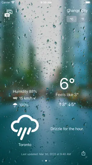 InstantWeather App iPhone-skjermbilde 3