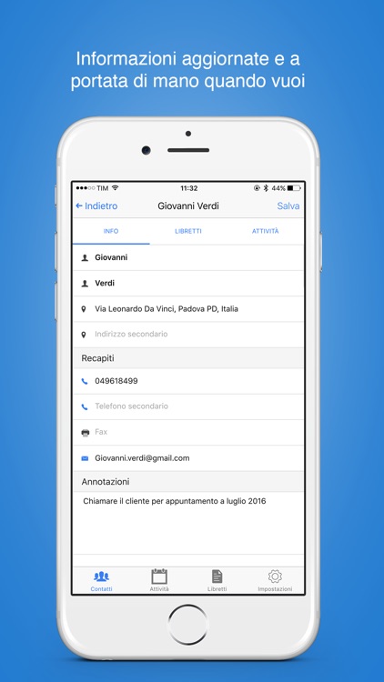 Circe App - Libretto Impianto