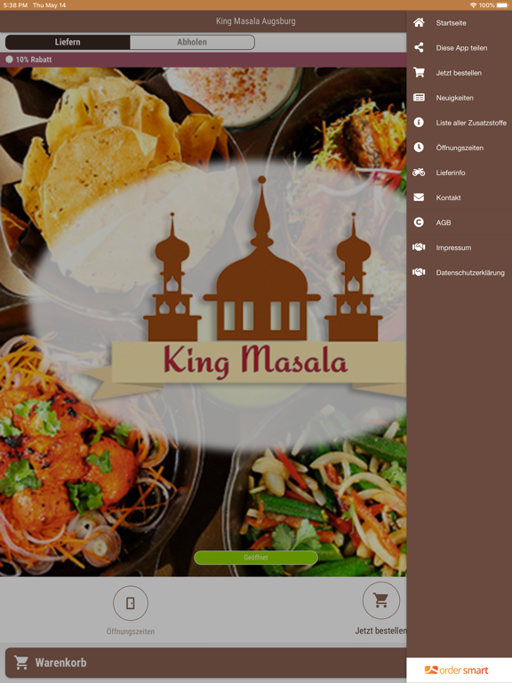 Screenshot #6 pour King Masala Augsburg