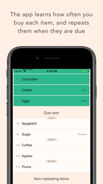 Groceries: a smarter list screenshot 2