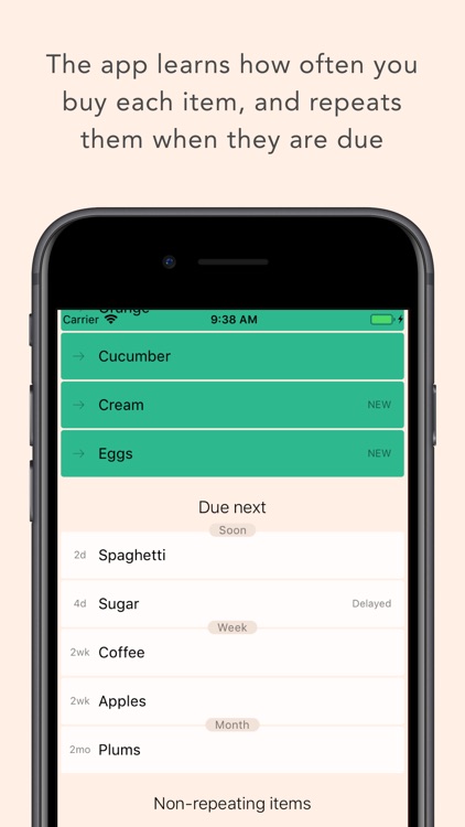 Groceries: a smarter list