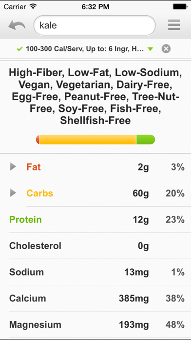 Vegan Recipes and Nutrition Screenshot