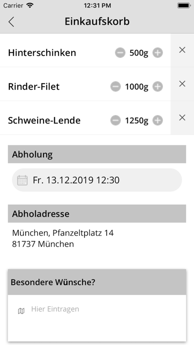Metzgerei Sedlmeir Screenshot