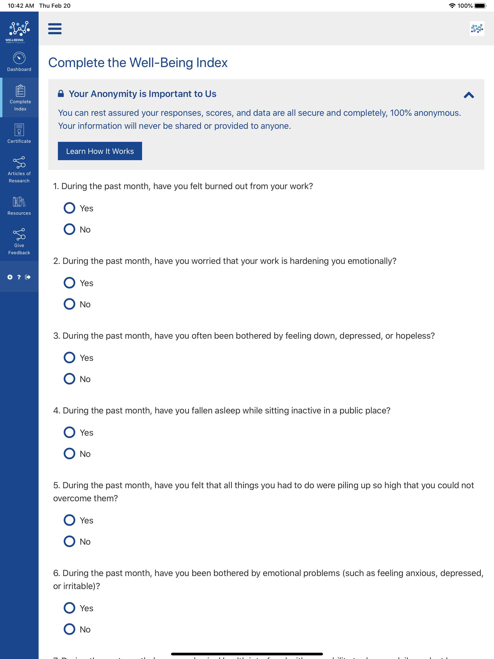 My Well-Being Index screenshot 7