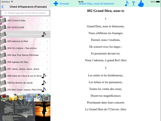 Screenshot #6 pour Chants D'Esperance - melodies