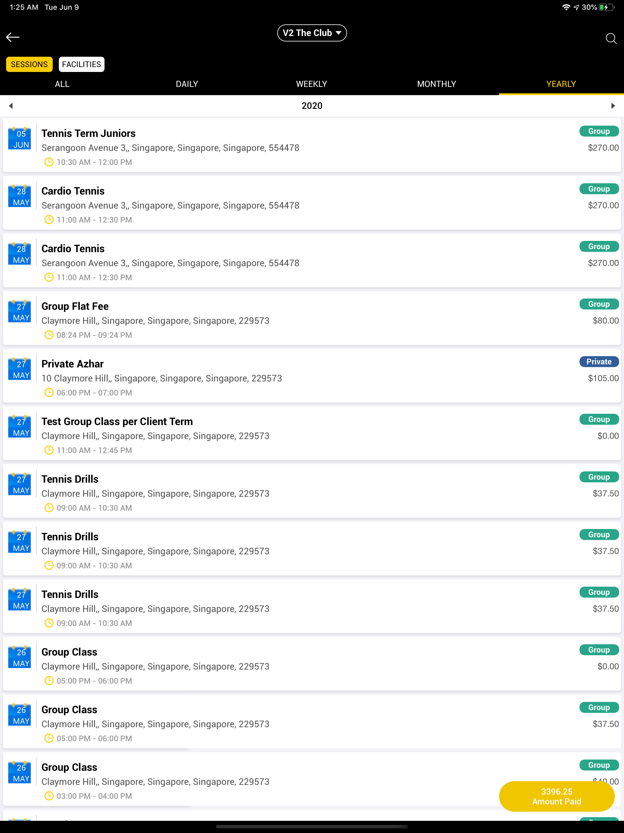 JogaApp: Schedule Management