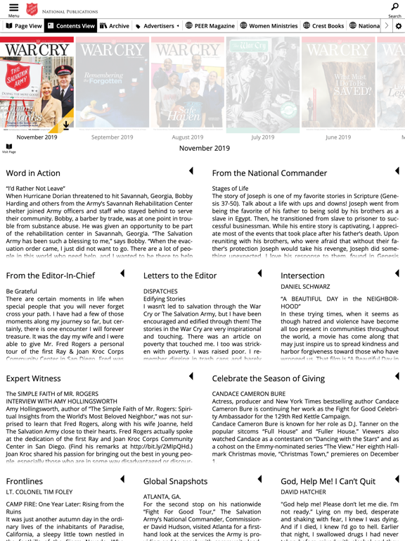 Salvation Army Publications iPad screenshot 6 - News app
