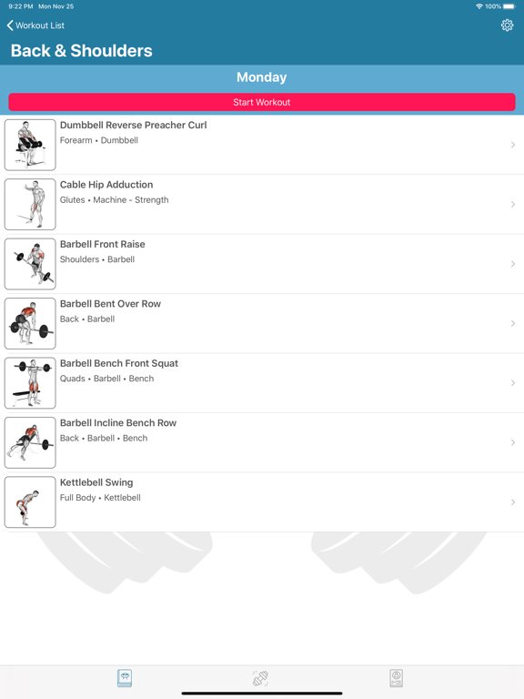 Screenshot #6 pour Warrior Gym Workout Tracker