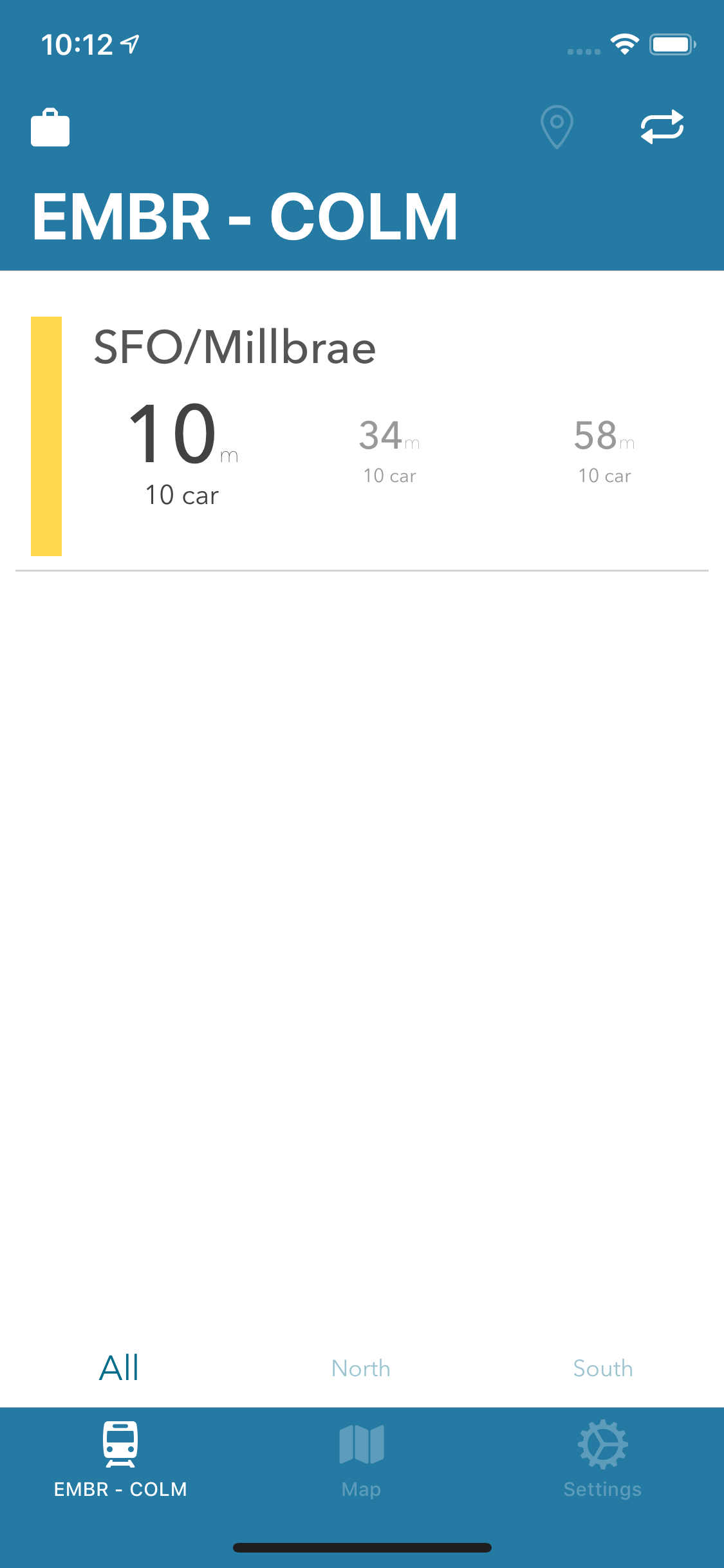 My BART Commute screenshot 2