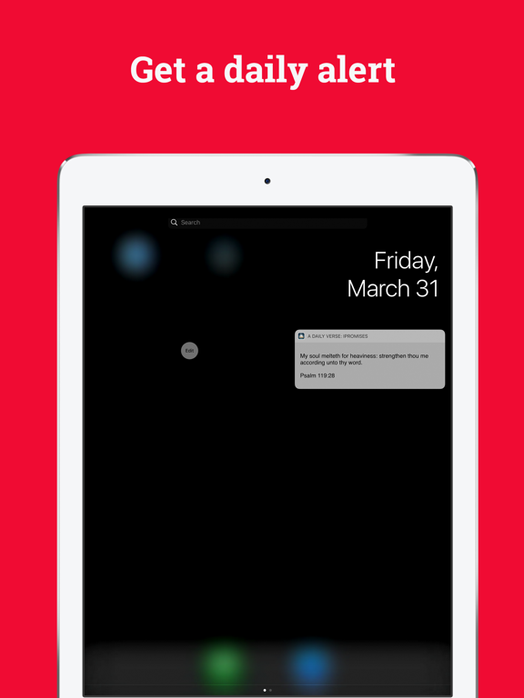 iPromises - Daily Bible Verses iPad screenshot 1 - Reference app