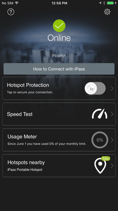 iPass SmartConnect™ Screenshot
