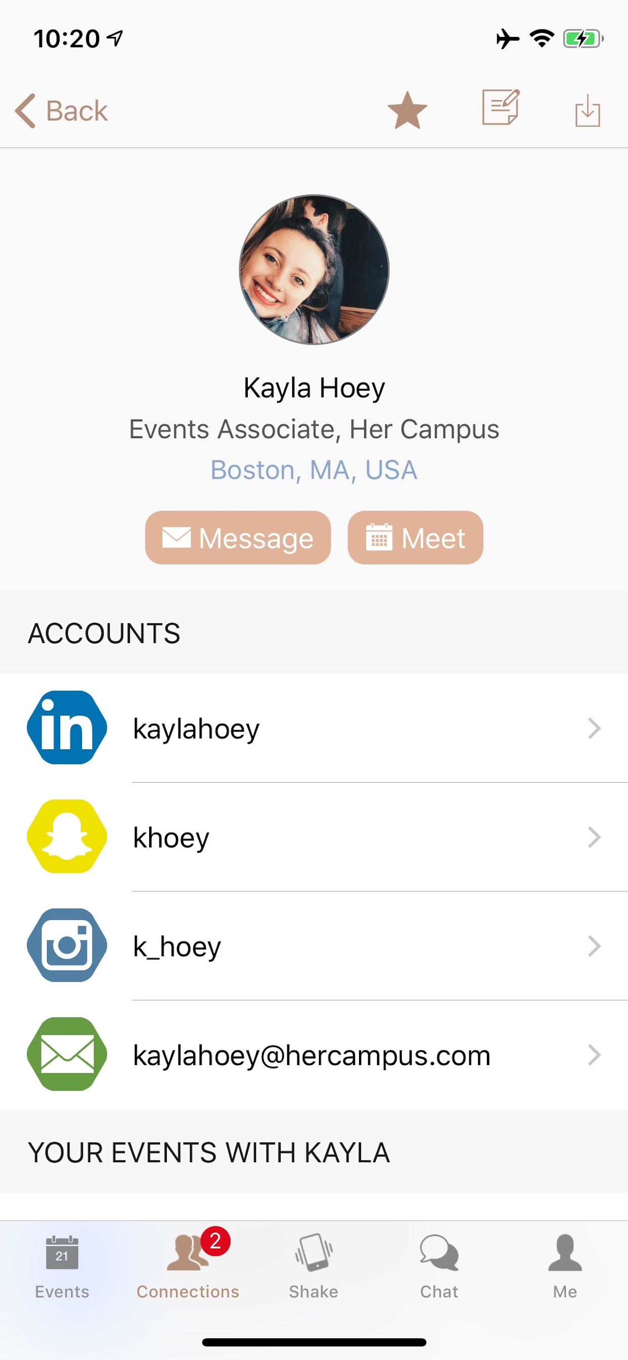 Her Campus Events