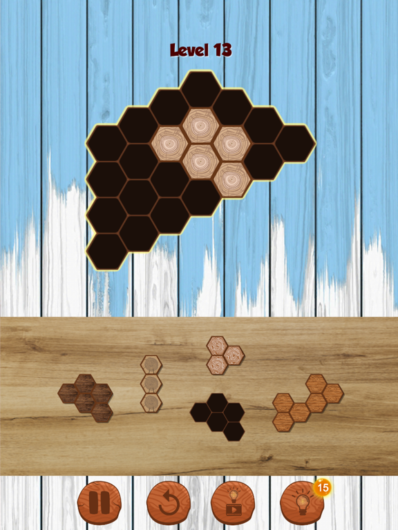Screenshot #4 pour Hexa Wooden Block Puzzle!