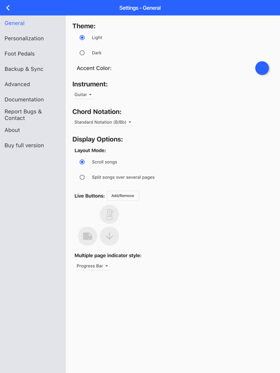 SongbookPro - Digital Songbook iPad screenshot 4 - Music app