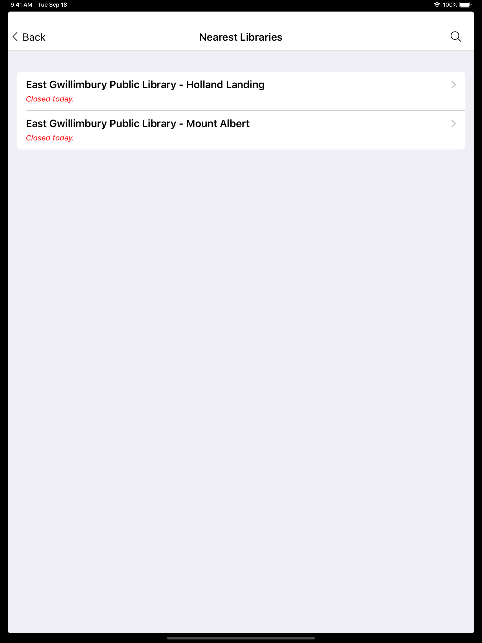 East Gwillimbury Library screenshot 11