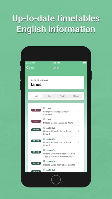 Screenshot 2 of Transportes Andalucía PRO App