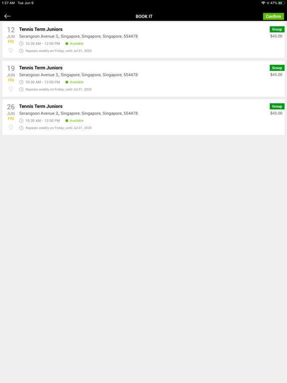 JogaApp: Schedule Management iPad screenshot 6 - Health & Fitness app