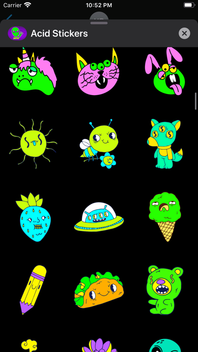Acid Stickers: Trippy Fun Screenshot 4 - AppWisp.com Acid Stickers: Trippy Fun Screenshot 4 - AppWisp.com
