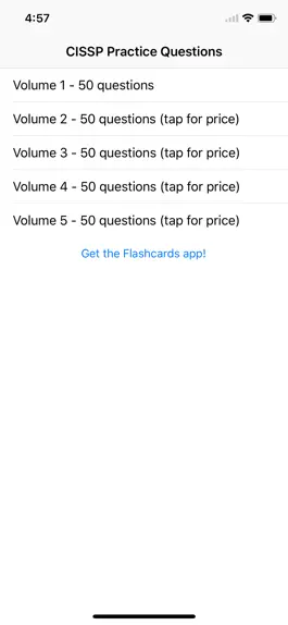 Game screenshot CISSP Practice Questions mod apk