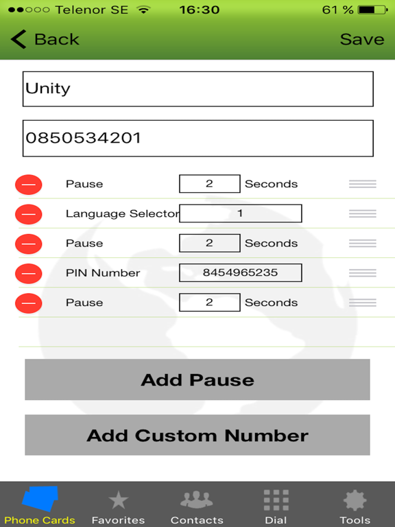 Screenshot #5 pour Phone Card - Dialer